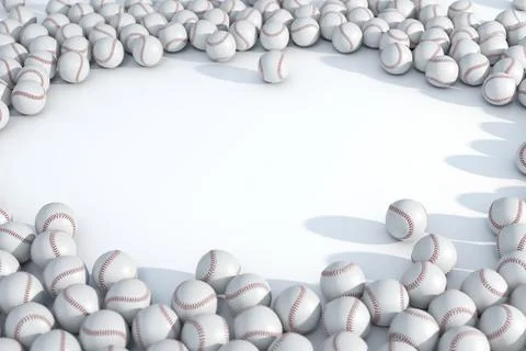 Baseball Sports Ball Array 写真素材