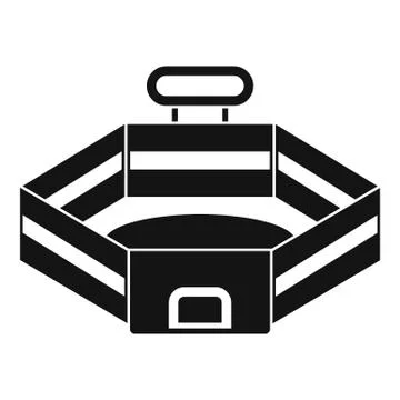 Baseball stadium icon, simple style Ilustración de archivo