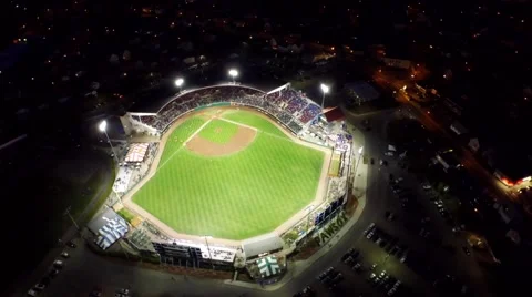 Baseball Stadium Night Stock Footage