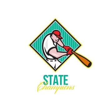 Baseball state champions . Stock Illustration