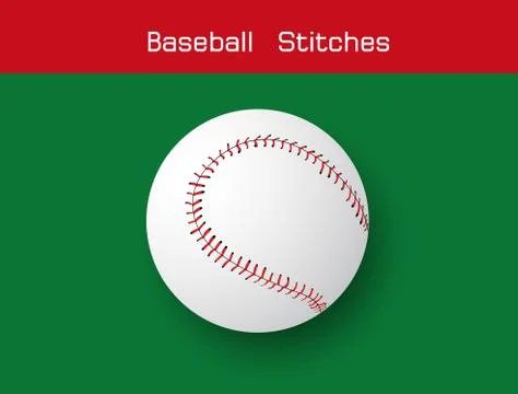 Baseball  Stitches  on a white background , vector design イラスト素材