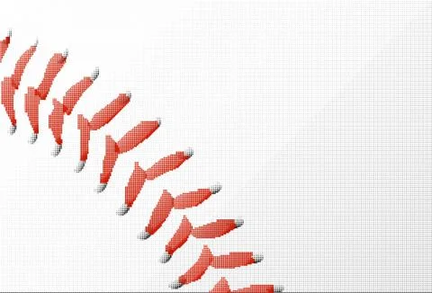 Baseball Stitching Stock Illustration