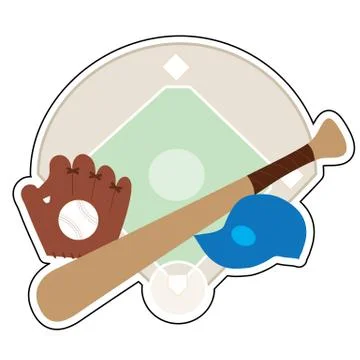Baseball Stuff Stock Illustration