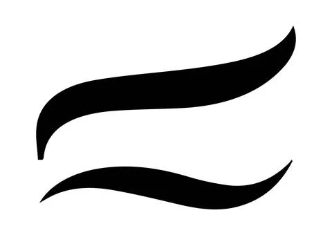 Baseball Swoosh Tail Underline Vector  Retro Sport Typography Swash Decorat.. Stock Illustration