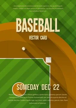 Baseball template Stock Illustration