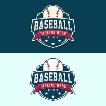 Baseball template logo design Stock Illustration