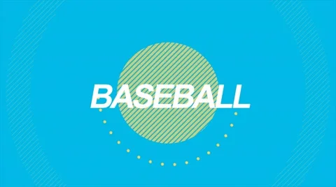 Baseball Text Stinger Stock Footage 66112737