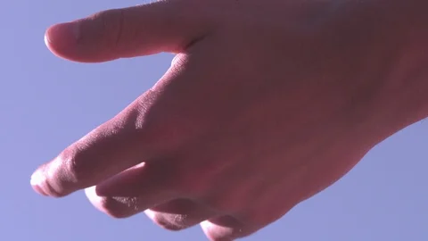 Baseball thrown up and caught in slow motion 動画素材 92221655