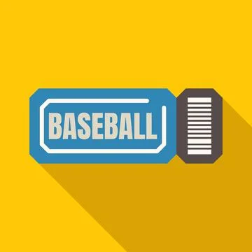 Baseball ticket icon representing game admission イラスト素材