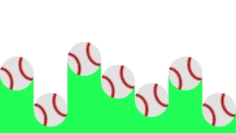 Baseball Transitions with Green Screen. 4K video Footage Baseball Slide Stock Footage 274633243