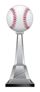 Baseball Trophy - Crystal Stock Illustration