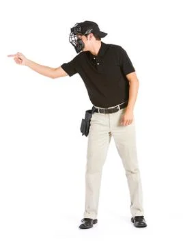 Baseball: umpire calls a strike Stock Photos