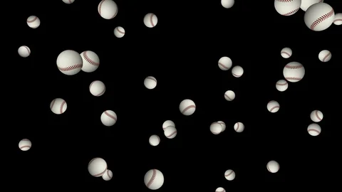 Baseball V2 - seamless looping, alpha channels and 4K Video stock 88893376