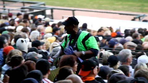 Baseball Vendor Stock Footage 788754