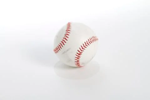 Baseball on White Stock Photos