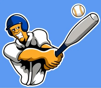 Baseballer Stock Illustration