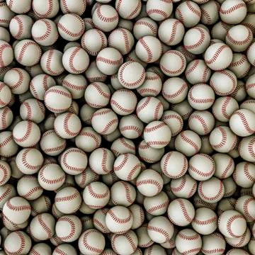 Baseballs background Stock-Illustration