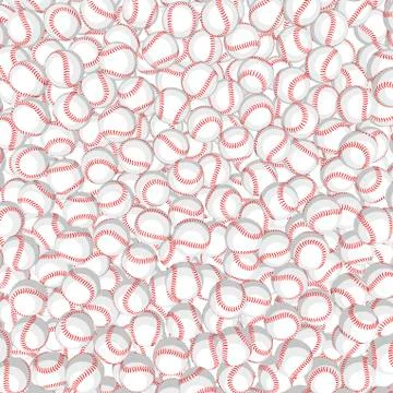 Baseballs cartoon background Stock Illustration