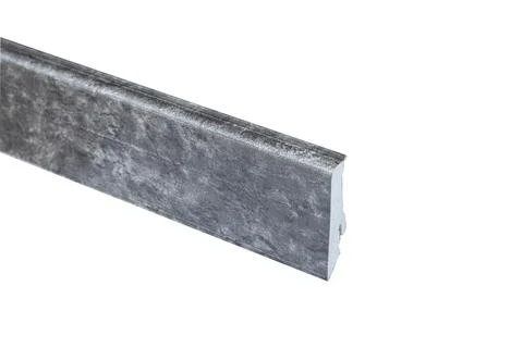 Baseboard Molding Sample Isolated on White Background Stock Photos