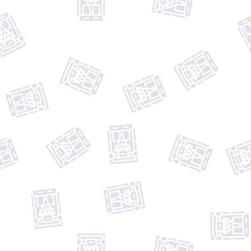 Based on stereolithography 3d printer glyph vector seamless pattern Illustrazione stock