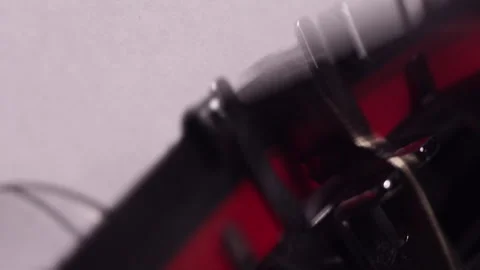 Based on a True Story, Typing on Vintage Typewriter, Starting Novel Book, Stock Footage 260384938