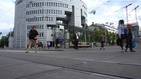 Basel, Switzerland - June, 2018 Stock Footage 96849651