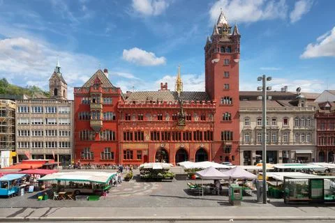 Basel Town Hall Stock-Fotos