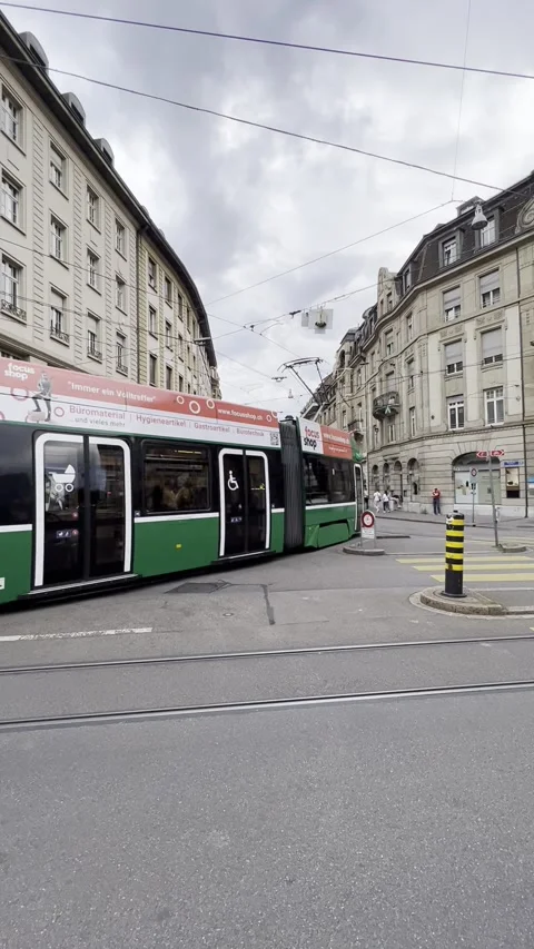 Basel trams Stock Footage 255301399