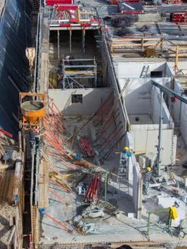 Basement on a construction site Stock Photos