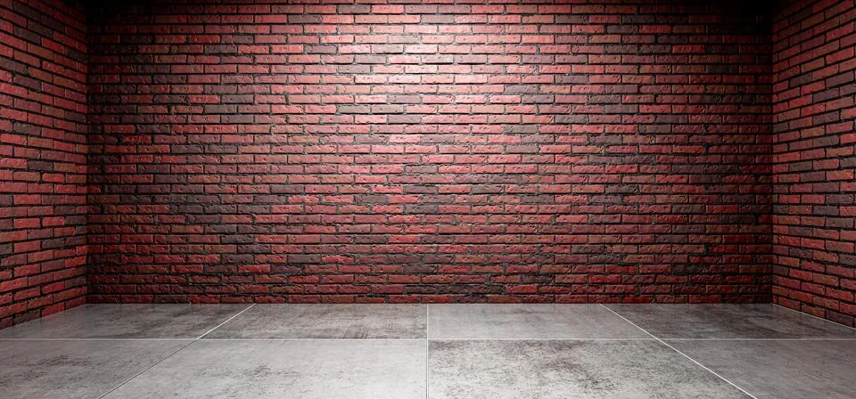 Basement, industrial background, red brick backdrop for design. Industrial .. Stock Illustration