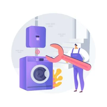 Basement services abstract concept vector illustration. Stock-Illustration