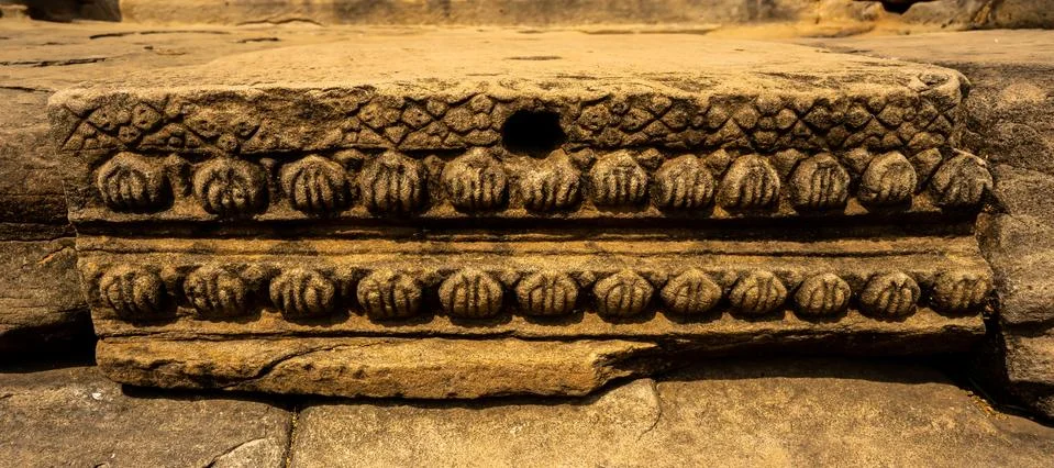 The basement of temple Stock Photos