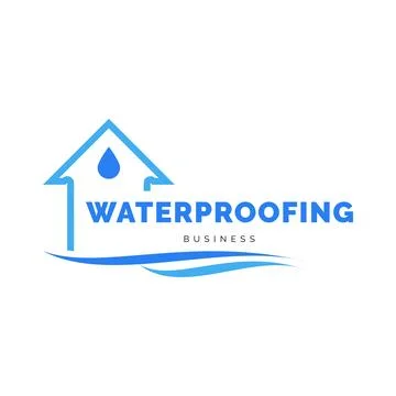 Basement waterproofing icon logo design inspiration Stock Illustration