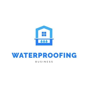 Basement waterproofing icon logo design inspiration Stock Illustration