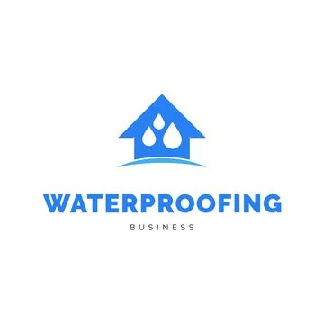 Basement waterproofing icon logo design inspiration Stock Illustration