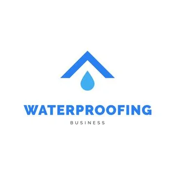 Basement waterproofing icon logo design inspiration Stock Illustration