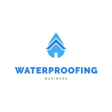 Basement waterproofing icon logo design inspiration Stock Illustration
