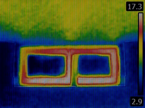 Basement Window Infrared Stock Photos