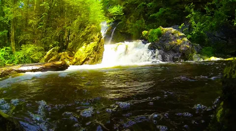 Bash Bish Falls: Waterfall Stock Footage 39938775