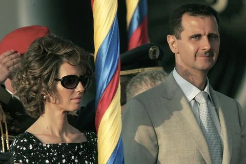Bashar al-Assad in Venezuela Foto stock