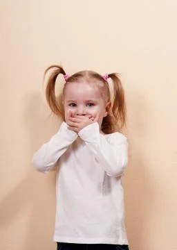 Bashful Girl 写真素材