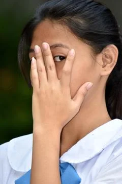 An A Bashful Minority Person Stock Photos