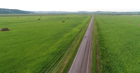 Bashkiriya road 2 color Stock Footage 105617874