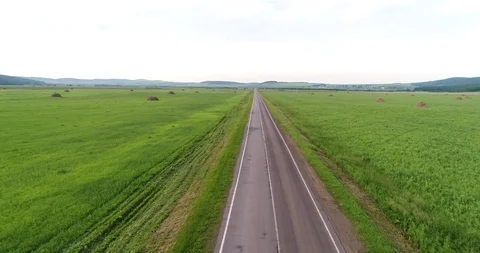 Bashkiriya road 4 color Stock Footage 105617836