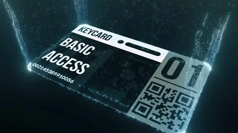 Basic Acces Keycard 4k Stock Footage 148035621