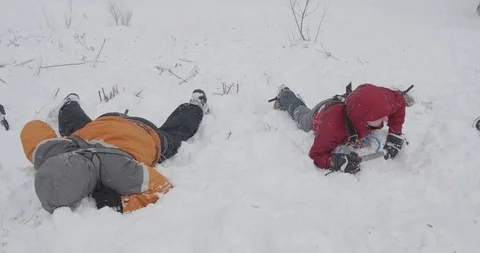 Basic Alpine EXTREME Mountaineering Course Video stock 112138104