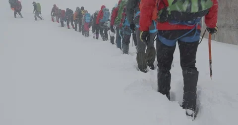 Basic Alpine Mountaineering Course Video stock 101805334