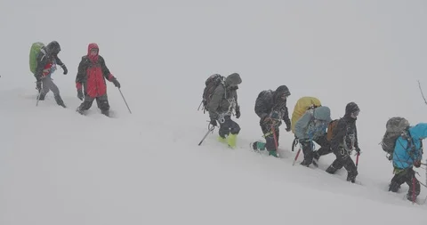 Basic Alpine Mountaineering Course Video stock 101805344