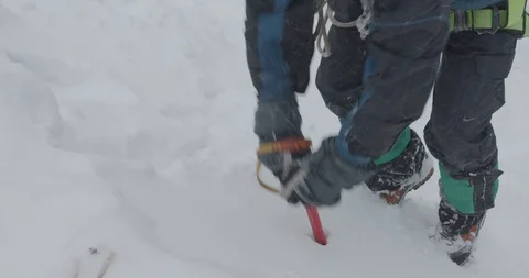 Basic Alpine Mountaineering Course Stock Footage 101805763