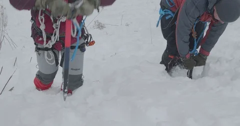 Basic Alpine Mountaineering Course Video stock 101805845